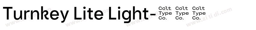 Turnkey Lite Light字体转换